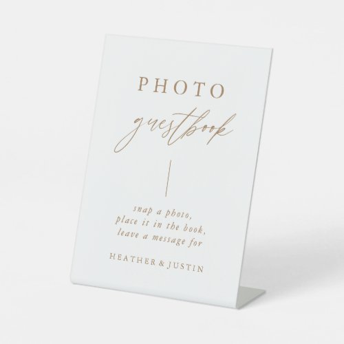 Calligraphy Gold Wedding Photo Guestbook Sign Calligraphy Gold Wedding Photo Guestbook Sign