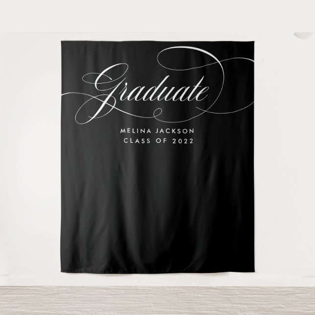 Calligraphy Graduation Photo Backdrop Prop (Front)