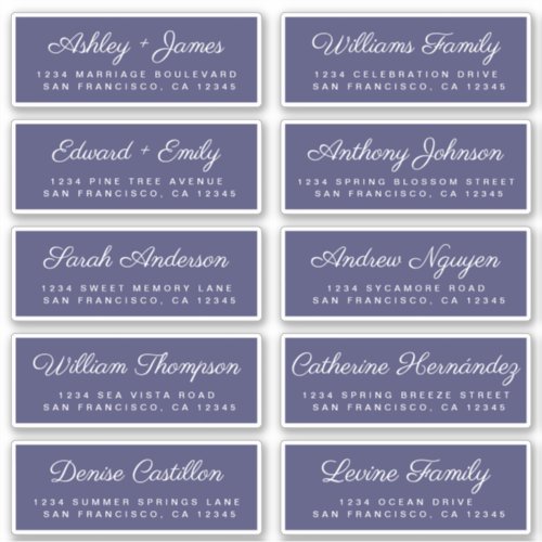 Calligraphy Guest Address Labels ORDER 6 or 8