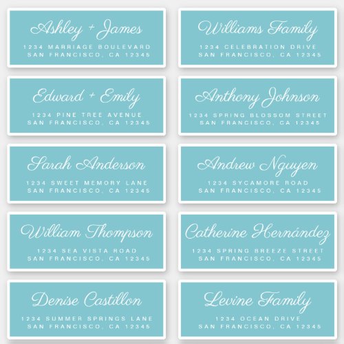 Calligraphy Guest Address Labels ORDER 6 or 8