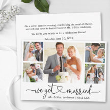 Calligraphy Heart 5 Photo Wedding After Party