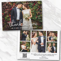 Calligraphy Heart 6 Photos QR Code Wedding