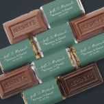Calligraphy Heart Just Married Eucalyptus Green Hershey's Miniatures<br><div class="desc">Modern Minimalist Simple Calligraphy Script Heart Just Married Chocolate Candy Bars Wedding Favor. Eucalyptus Green</div>