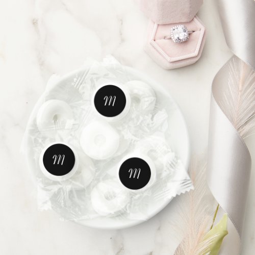 Calligraphy Initial  Monogram Candy Favors