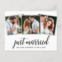 Calligraphy Just Married Wedding 3 Photo