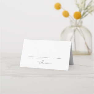 Calligraphy Love Fancy Script Wedding Place Card