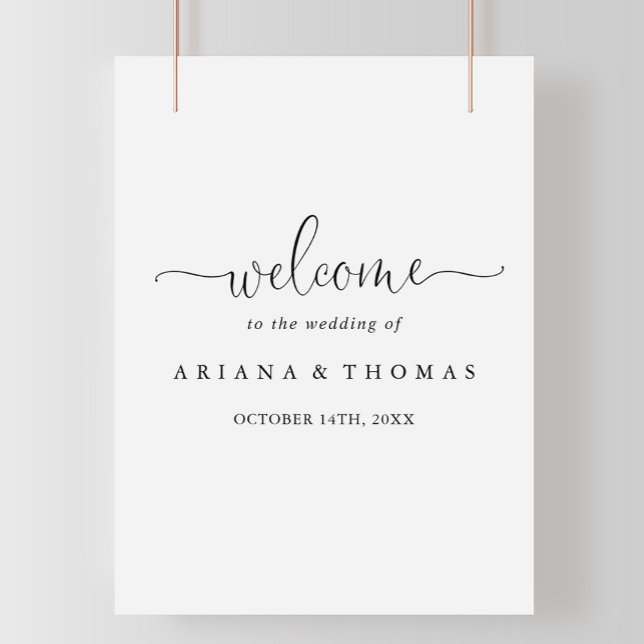 Calligraphy Love Fancy Script Wedding Welcome Sign (Creator Uploaded)