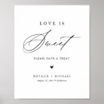 Calligraphy Love Is Sweet Dessert Table Bar Sign at Zazzle