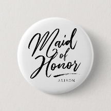 Calligraphy Maid of Honor elegant