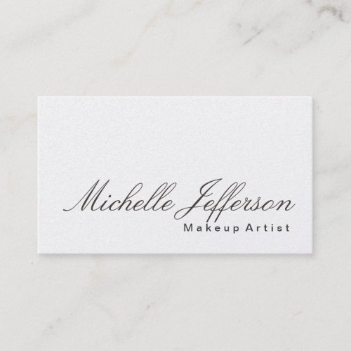 Calligraphy Makeup Artist Business Card