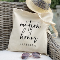 Calligraphy matron of honor chic wedding favor