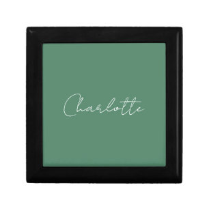 Calligraphy Minimalist Chic Custom Personal Edit Gift Box