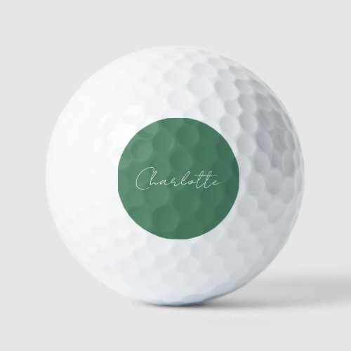Calligraphy Minimalist Chic Custom Personal Edit Golf Balls