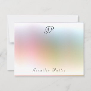 Calligraphy Monogram Colorful Template Elegant