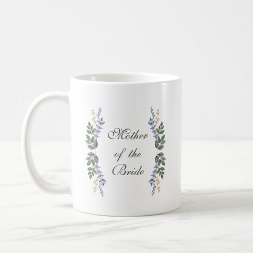 Calligraphy Mother of the Bride Foliage Wedding Coffee Mug