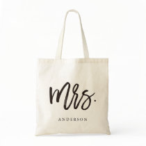 Calligraphy Mrs. Modern Chic Tote Bag Calligraphy Mrs. Modern Chic Tote Bag