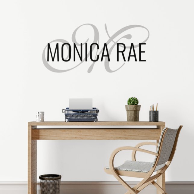 Calligraphy name Personalized Script  Initial   Wall Decal (Creator Uploaded)