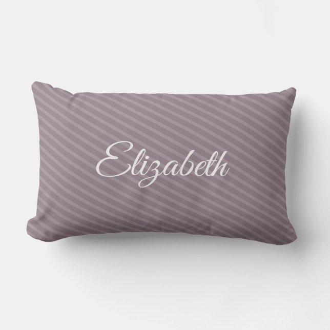Calligraphy Name Script Template Elegant Modern Lumbar Pillow (Front)
