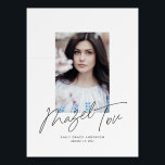 Calligraphy Photo Bar Bat Mitzvah Guest Signature Foam Board<br><div class="desc">Calligraphy Photo Bar Bat Mitzvah Guest Signature Foam Board  features your photo,  along with an elegant script and details. It has plenty of room for all of your party guests to sign their best wishes!</div>