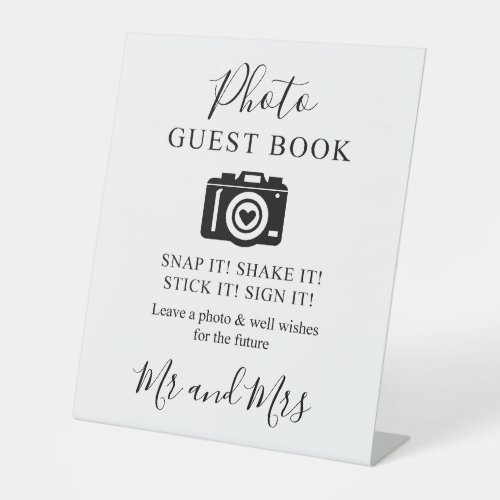 Calligraphy Photo Guest Book Camera Sign