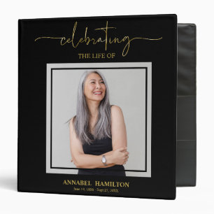 Calligraphy Photo Memorial Remembrance Books 3 Rin 3 Ring Binder