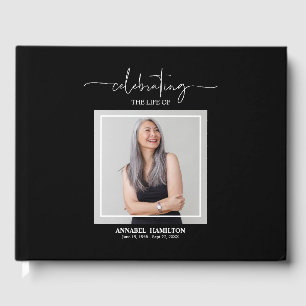 Calligraphy Photo Memorial Remembrance Guest Book