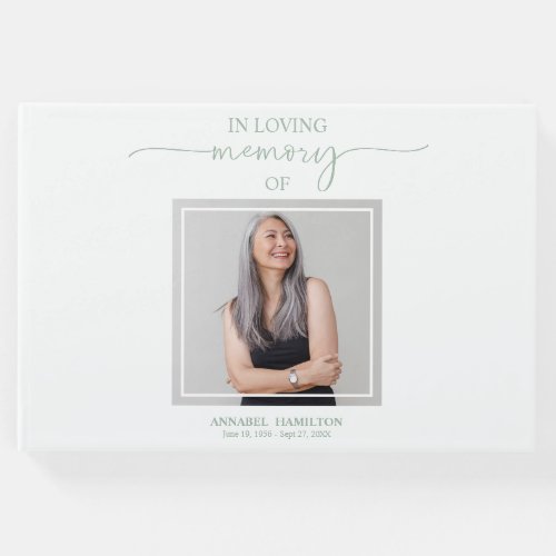 Calligraphy Photo Memorial Remembrance Guest Book