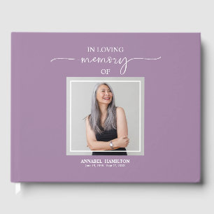 Calligraphy Photo Memorial Remembrance Guest Book