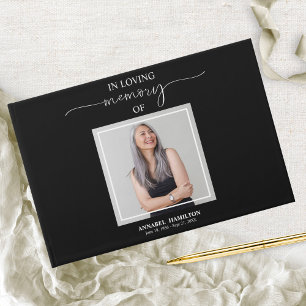 Calligraphy Photo Memorial Remembrance Guest Book