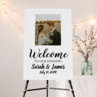 Calligraphy Photo Wedding Welcome Foam Board
