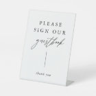 Calligraphy Please Sign Our Guestbook Sign