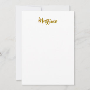 Calligraphy Professional Elegant Gold Color