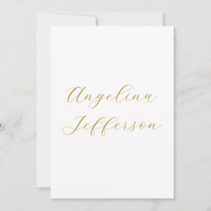 Calligraphy Professional Elegant Gold Color