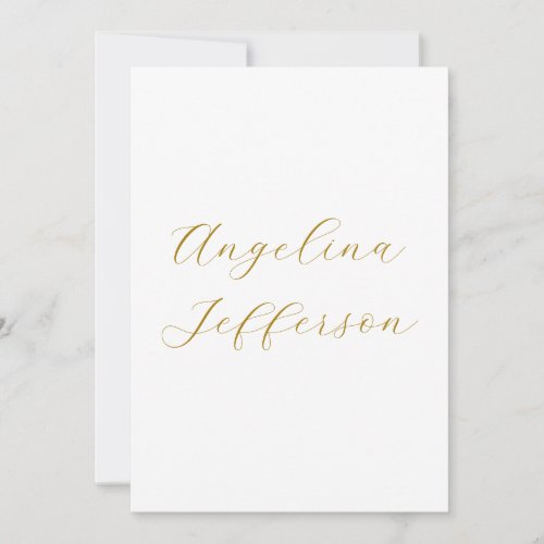 Calligraphy Professional Elegant Gold Color