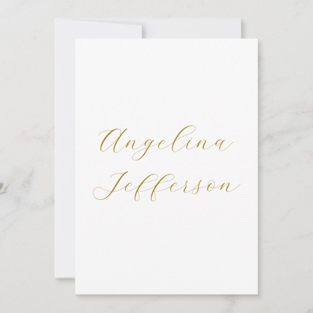 Calligraphy Professional Elegant Gold Color (Front)
