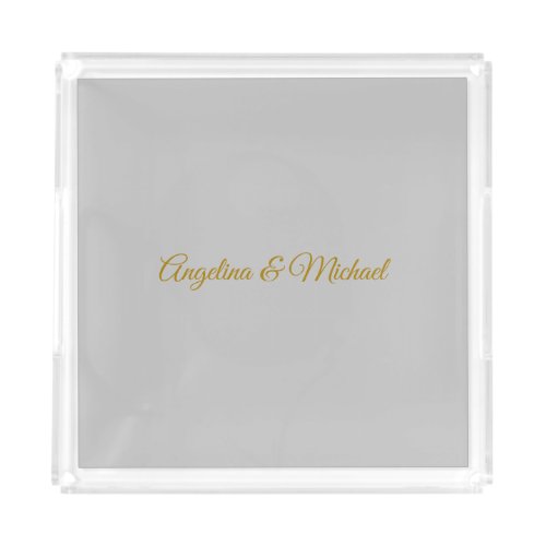 Calligraphy Professional Elegant Gold Color Acrylic Tray