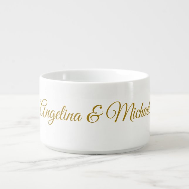 Calligraphy Professional Elegant Gold Color Bowl (Center)