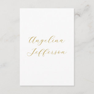 Calligraphy Professional Elegant Gold Color Enclosure Card