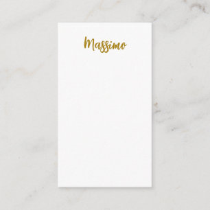 Calligraphy Professional Elegant Gold Color Enclosure Card