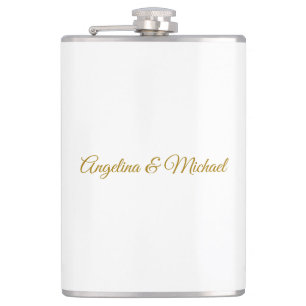 Calligraphy Professional Elegant Gold Color Flask