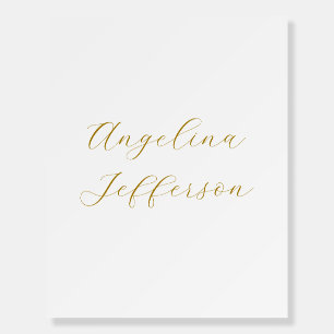 Calligraphy Professional Elegant Gold Color Foam Board
