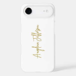 Calligraphy Professional Elegant Gold Color iPhone 17 Air Case