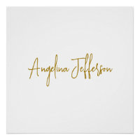 Calligraphy Professional Elegant Gold Color