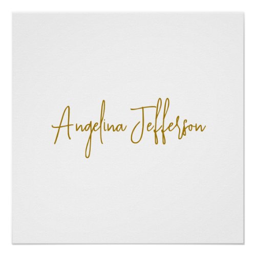 Calligraphy Professional Elegant Gold Color