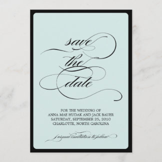 {calligraphy} save the date