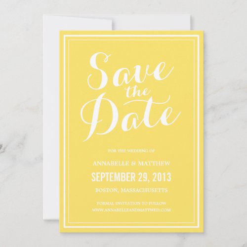 Calligraphy Save the Date Announcement
