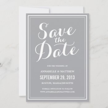 Calligraphy Save The Date Announcement by PeridotPaperie at Zazzle