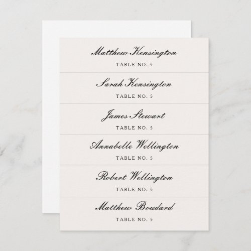 Calligraphy Script Custom Name Wedding Place Cards