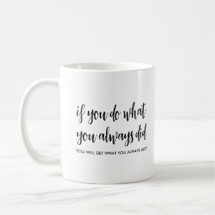 Calligraphy Script Custom Template Positive Quotes Coffee Mug