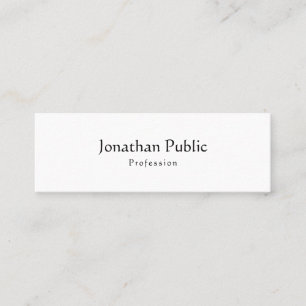 Calligraphy Script Elegant Template Vintage Mini Business Card
